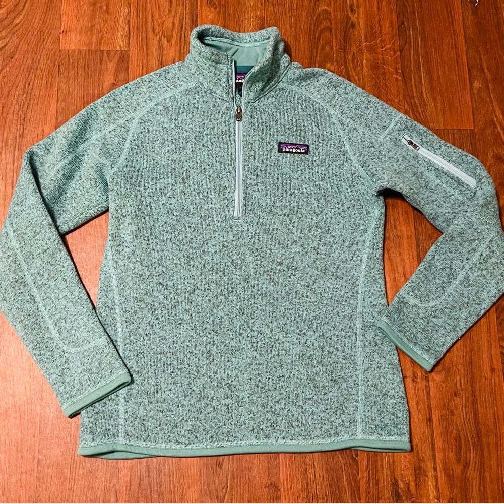 Patagonia Women's Better Sweater 1/4-Zip Fleece Vjosa Green Size Small